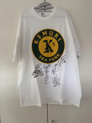 KEMURI 사인 티셔츠 라이브 스카펑크