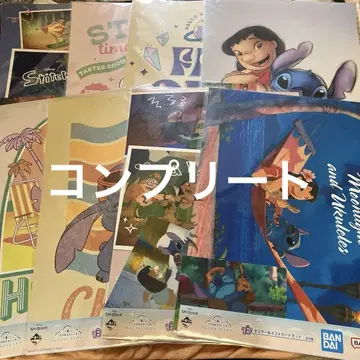 릴로 & 스티치 제일복권 F상 포스터 & 엽서 세트 컴프 8종