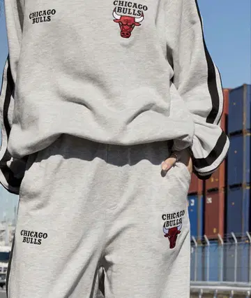 CHICAGO BULLS 맨투맨 셋업 그레이