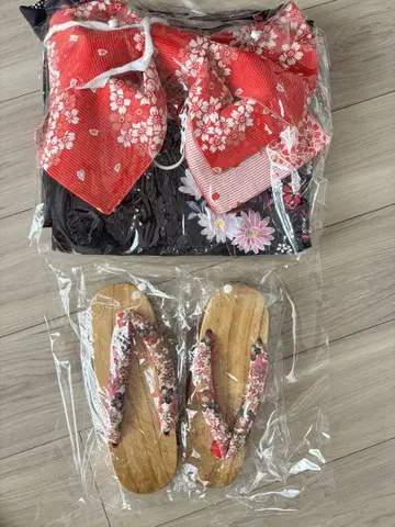 유카타 여성용 오비 일본 나막신 세트