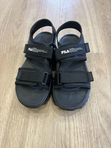휠라 블랙 스포츠 샌들