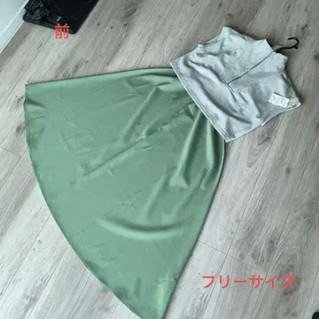프리 사이즈 하프 지퍼 PQ 세트 원피스