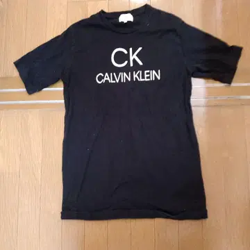 Calvin Klein CK 로고 티셔츠 블랙