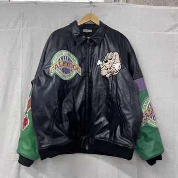 GALFY CRUTCH BRAND 블랙 가죽 자켓