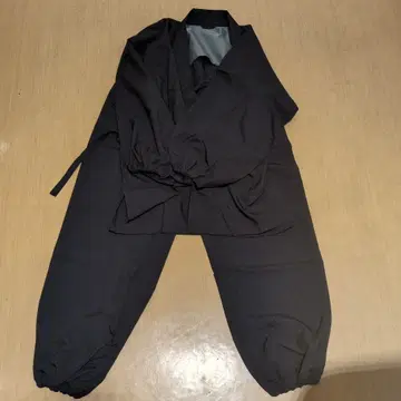 블랙 사마기 상하의 모두 L 사이즈 폴리에스테르 100%