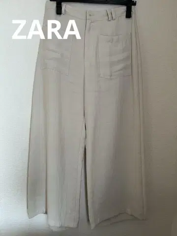자라 아이보리 와이드 팬츠
