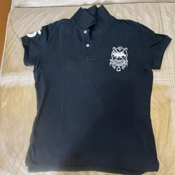 Ralph Lauren 블랙 피케 셔츠 L