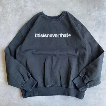 thisisneverthat 네바자 맨투맨 로고 자수 블랙 L 13787