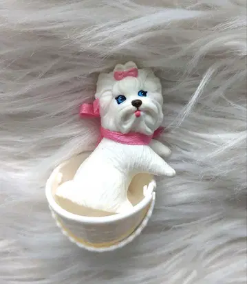 빈티지 바비 잡화 개 바스켓 요크셔 테리어 레어 쇼와 레트로 반려동물