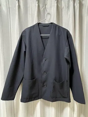MUJI 통기성 스트레치 축구 가디건 네이비 S 사이즈