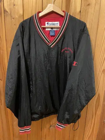 레어 90년대 기업 Champion 나일론 풀오버