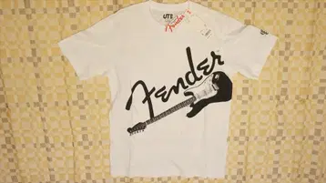 Fender 펜더 스트라토캐스터 반팔 코튼 티셔츠 S 새상품