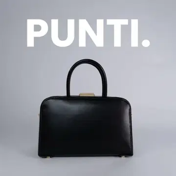 PUNTI. PORTRAIT HAND BAG 블랙 푼티