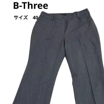 [ B-Three ] 비쓰리 그레이 슬랙스 사이즈 40