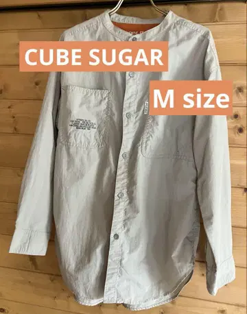 CUBE SUGAR 밀리터리 나일론 와셔 긴팔 셔츠