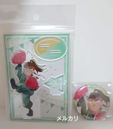 닌자 타마 란타로 빈티지 시리즈 나카자이 쵸지 아크릴 스탠드 캔뱃지 세트