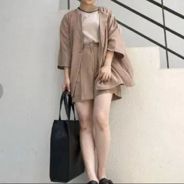 카스타네 노카라 자켓 베이지