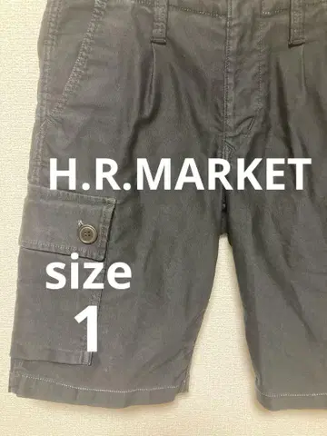 H.R.MARKET 카고 숏 팬츠 블랙