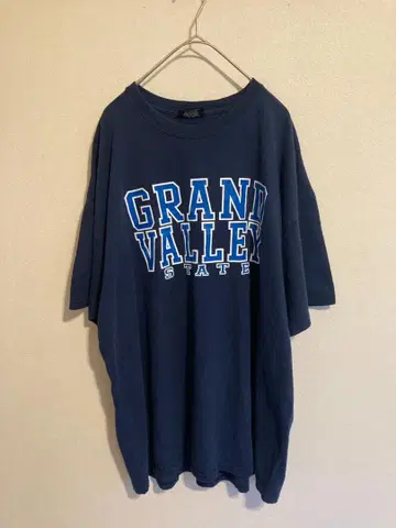 칼리지 티셔츠 GRAND VALLEY STATE 네이비 미국 빈티지 의류