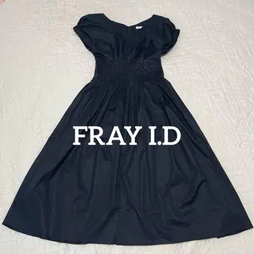 프레이 아이디 FRAY I.D 셔링 A라인 원피스 블랙