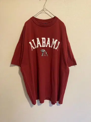 칼리지 티셔츠 ALABAMA 빨간색 레드 XL 미국 빈티지 의류