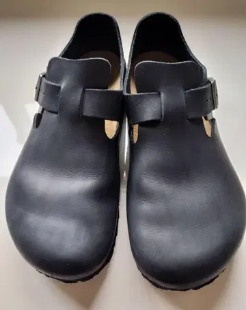 블랙 BIRKENSTOCK 런던 가죽 40 26.0cm 레귤러 폭