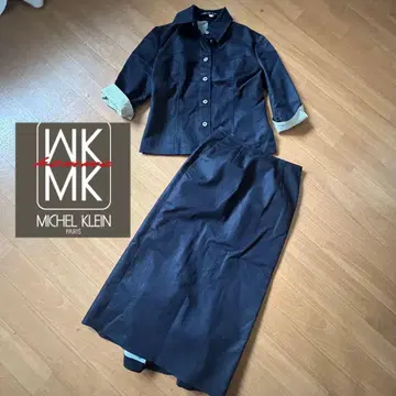 미쉘클랑 MK 데님 스트레치 스커트 수트 셋업 머메이드
