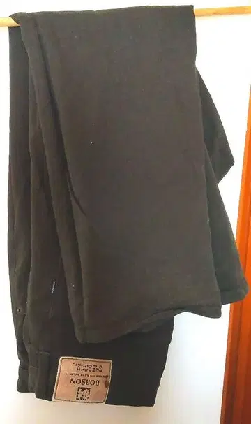 BOBSON 블랙 데님 팬츠 스트레이트 사이즈 36 (91cm)