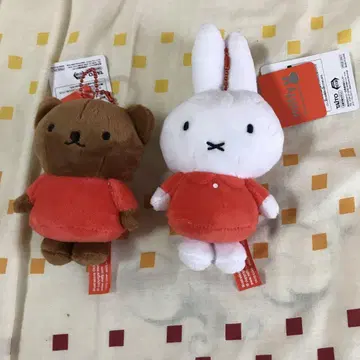 미피 봉제 인형 마스코트 보리스 2개 세트