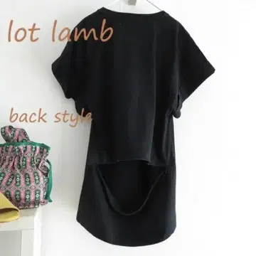 lot lamb 로트 라무 뒷면에 척이 있는 디자인 티셔츠