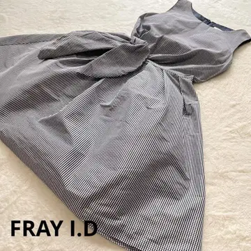 FRAY I.D 프레이 아이디 A 라인 원피스 체크 무늬