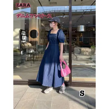 [새상품급] ZARA 인기 데님 원피스 S