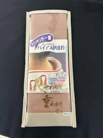 미사용 새상품 바이어스 다테에리 순수 실크 레이어트 카라