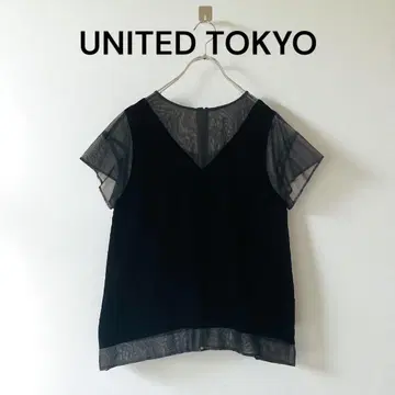 UNITED TOKYO 유나이티드 도쿄 레이어 메쉬 블라우스