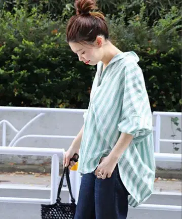 JOURNAL STANDARD 저널 스탠다드 스키퍼 스트라이프 셔츠