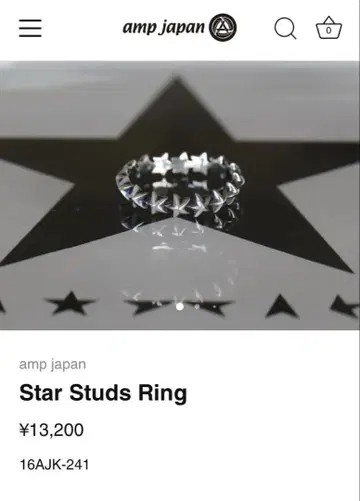 amp japan Star Studs Ring #17