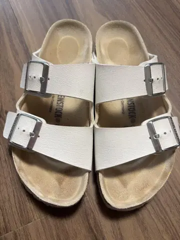 BIRKENSTOCK 버켄스탁 애리조나 화이트 24.5cm