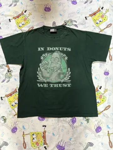 y2k THE SIMPSONS "IN DONUTS" 사이즈: M