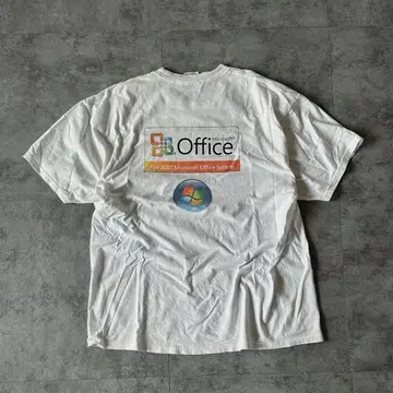 00s Microsoft 기업 티셔츠 굿 레귤러 오버 사이즈
