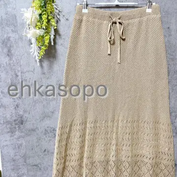 에카 소포 시스루 니트 썸머 니트 롱 타이트 스커트 캐주얼 코튼