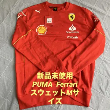 미사용 새상품 PUMA 푸마 페라리 팀 크루넥 맨투맨 M