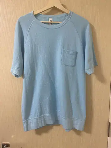 BEAMS PLUS LOOPWHEELER 맨투맨 반팔 XL BLU