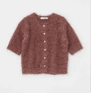 moussy SHAGGY GLITTER KNIT 가디건