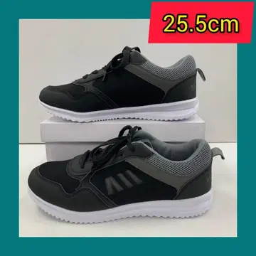 25.5cm/ 새상품 / 남성용 스니커즈 / 경량/캐주얼/블랙/검정