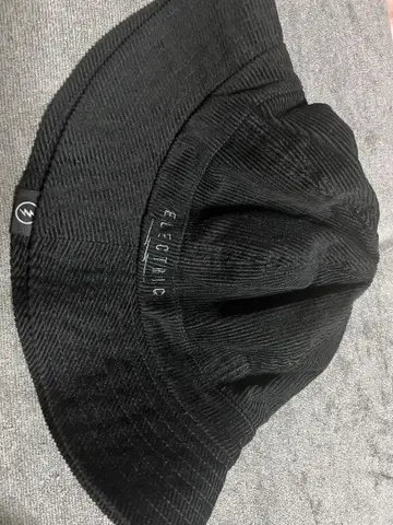 ELECTRIC 코듀로이 버킷 햇 블랙