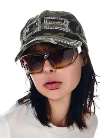 beeden BD STUDS DAMAGE CAP 캡 카모플라쥬