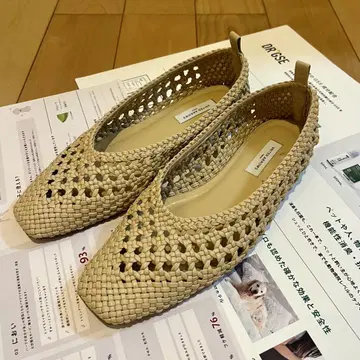유나이티드 애로우즈 베이지 플랫슈즈 37.5
