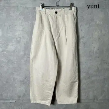 yuni 유니 일본제 코튼 린넨 와이드 이지 팬츠 N967