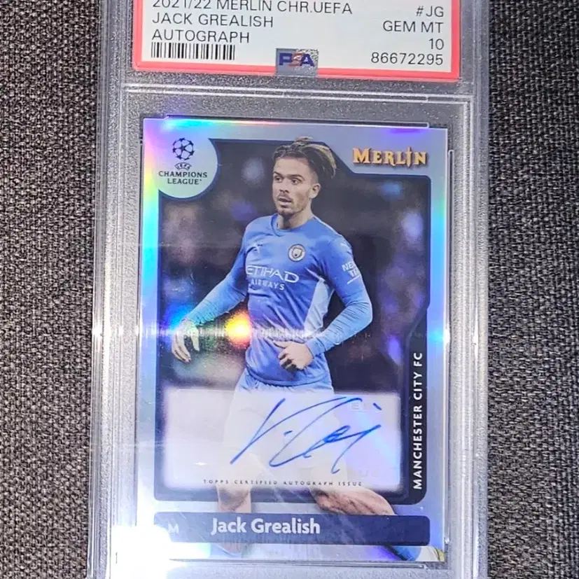 PSA10 Panini Finest Jack Grealish auto