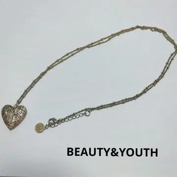 BEAUTY&YOUTH 하트형 펜던트 목걸이